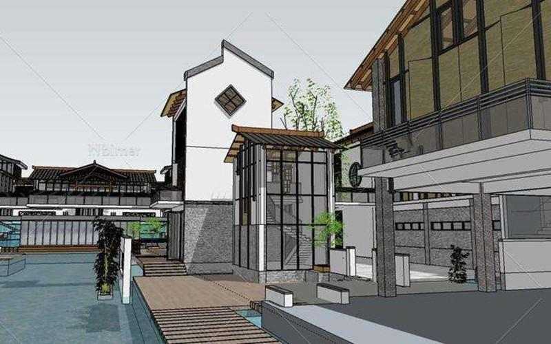 商業街外墻水漆工程涂裝案例