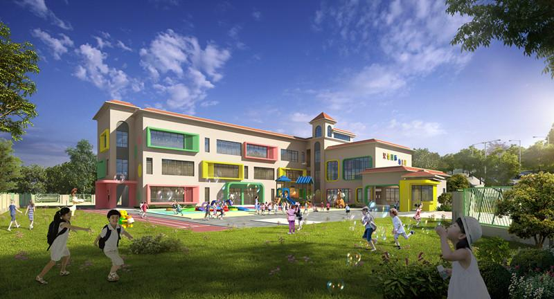 幼兒園建筑外墻水漆工程涂裝案例